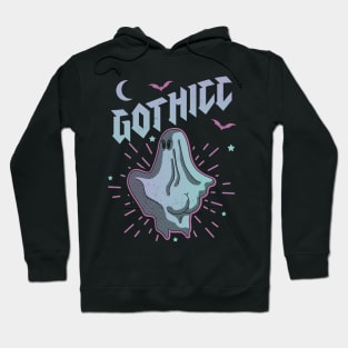 Gothicc Thicc Goth Aesthetic Pastel Cute Ghost Halloween Hoodie